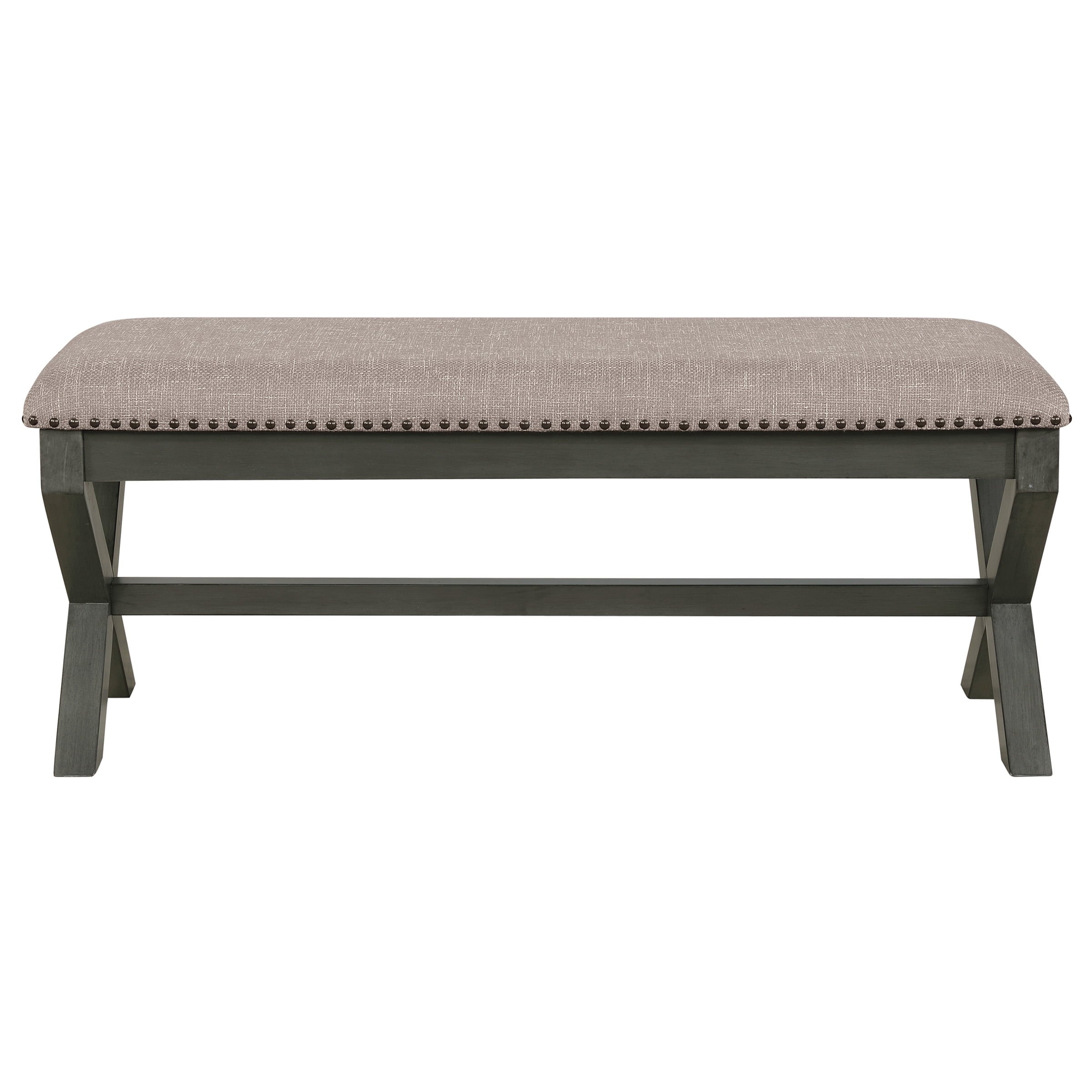 OSP Home Furnishings Monte Carlo Bench, Grey