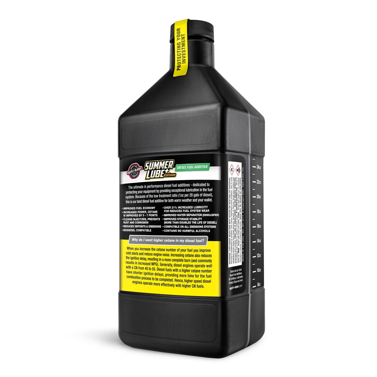 Opti-Lube Summer Lube +Cetane Diesel Fuel Additive: Quart (32oz)