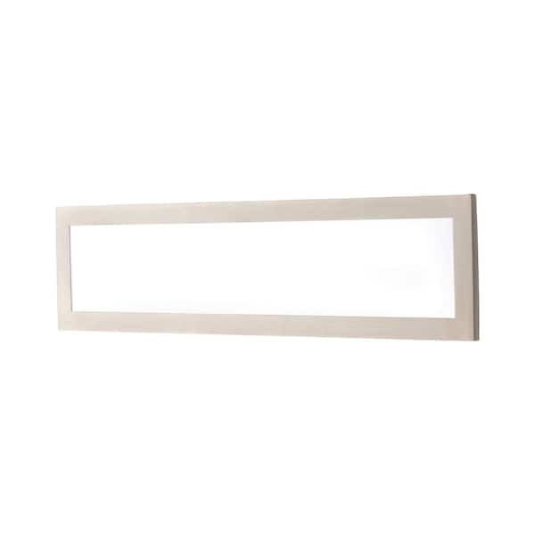 Straston 24 in. 1-Light Brush Nickel LED Adjustable Bathroom Vanity Light