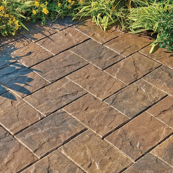 Taverna Square 16 in. x 16 in. x 2 in. Earth Blend Concrete Step Stone (72-Pieces/124 sq. ft./Pallet)