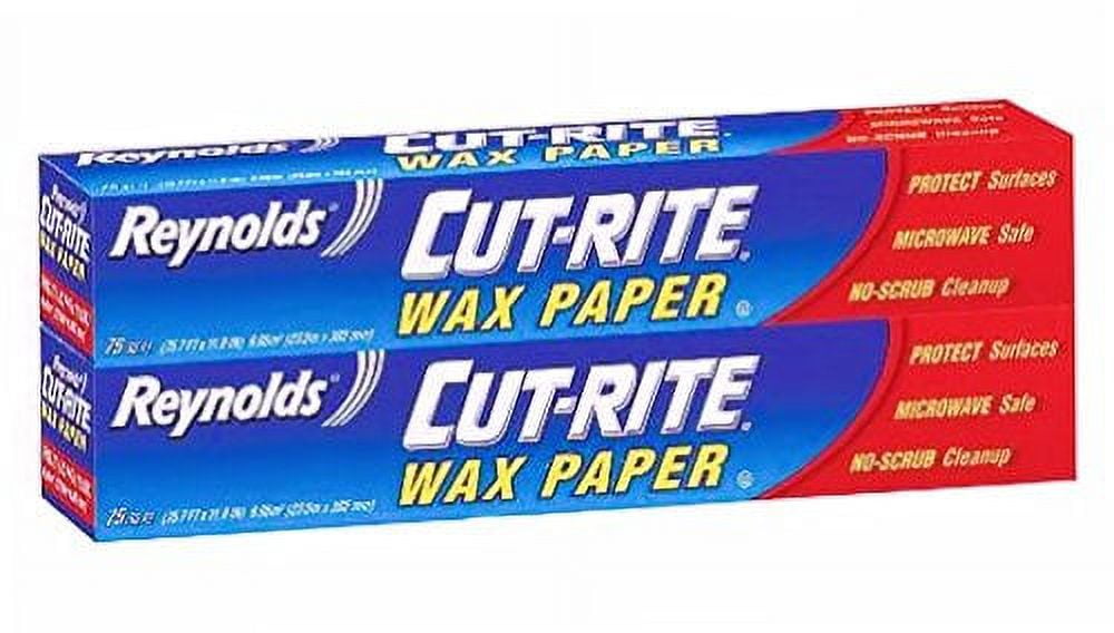 Reynolds Wrap Cut-Rite Wax Paper, 75 Sq Ft (Pack of 2)