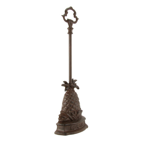Heavy Cast Iron Pineapple Doorstop Door Porter Stop Carry Handle Home Decor Gift