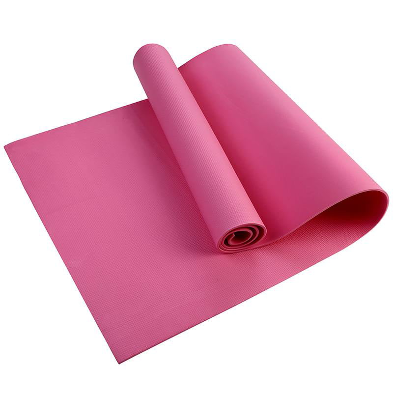Utility 4MM Yoga Mat Exercise Pad Thick Non-slip Folding Gym Fitness Mat Pilate Supplies Non-skid Floor Play Mat Pink