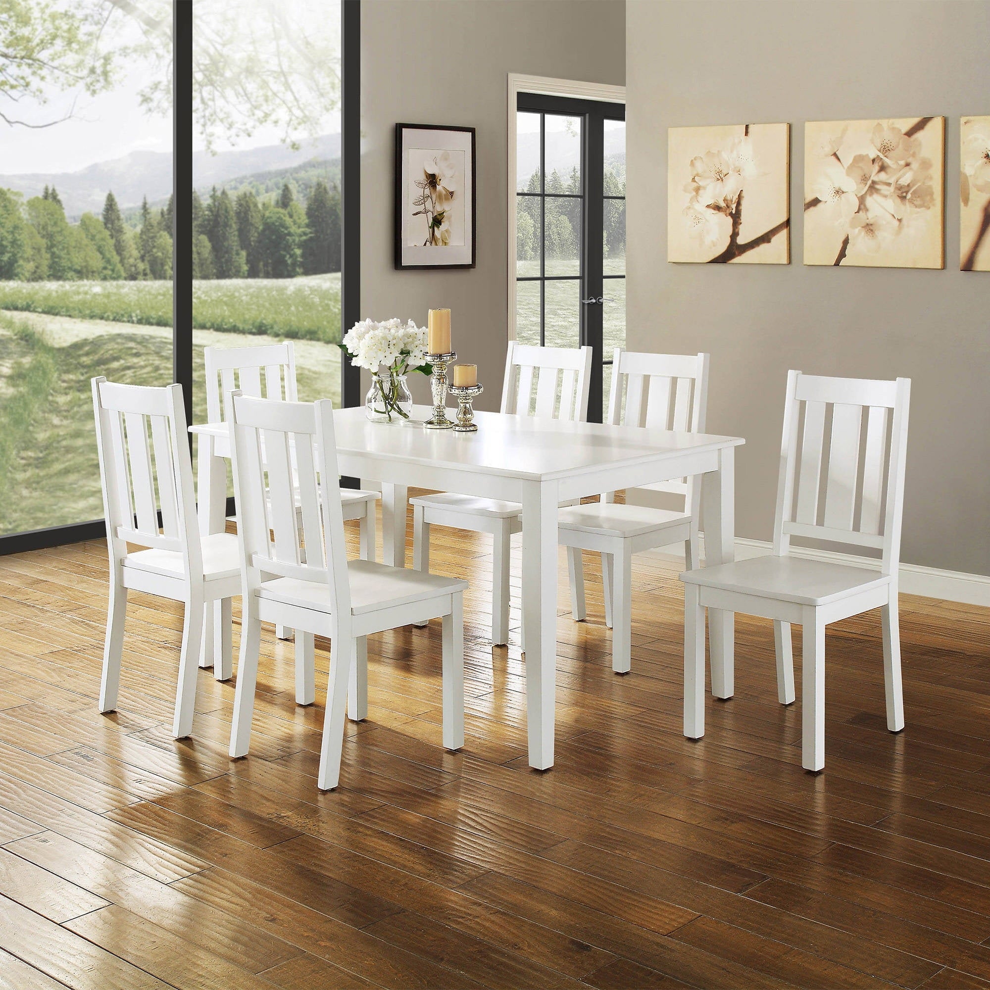 Better Homes & Gardens Bankston Dining Table, White