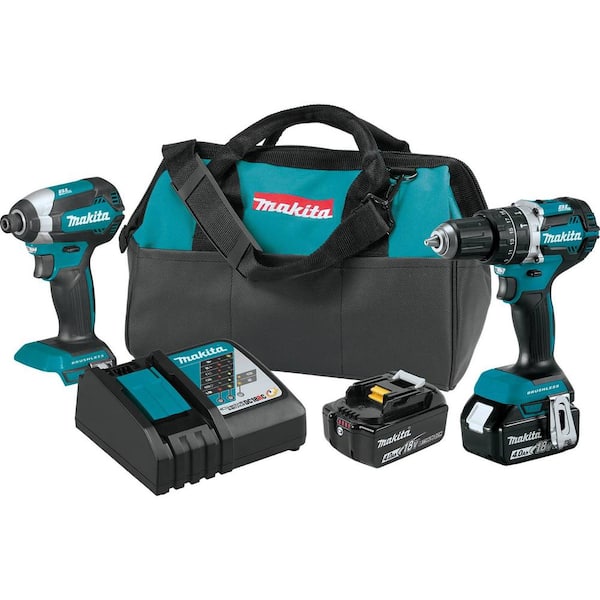 18V LXT Lithium-Ion Brushless Cordless 2-Pc. Combo Kit (4.0Ah) with bonus 18V LXT Cordless Drywall Screwdriver