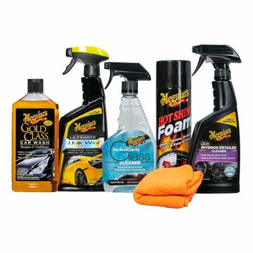 MEGUIAR'S COMPLETE KIT 6 ESSENTIALS FOR CLEANING YOUR CAR
