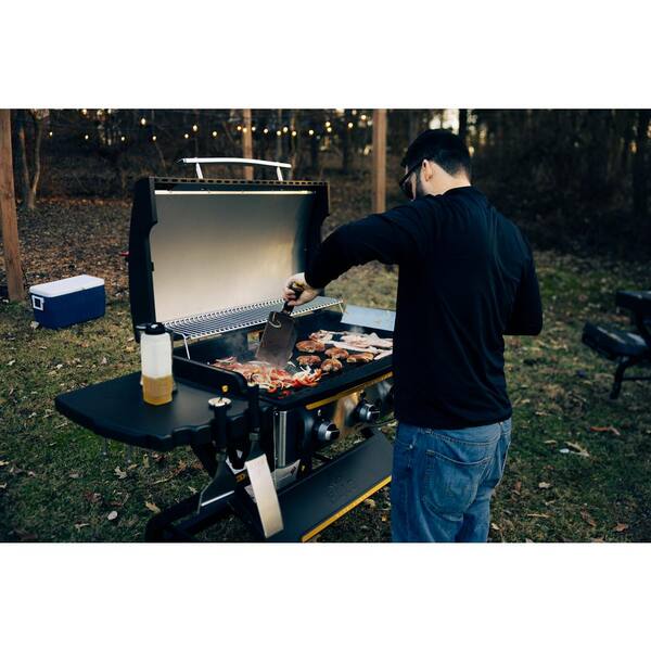 Elite4B 8 Zone Outdoor Black Griddle