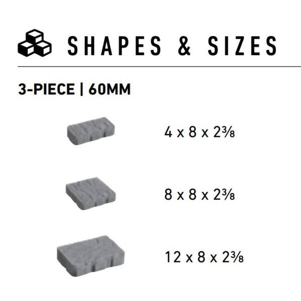 Urbana 3-Piece 60mm Cotswold Mist Paver Kit (300-Piece Pallet)