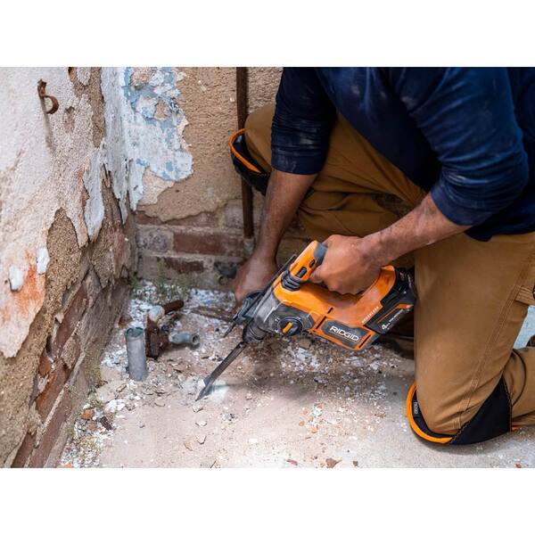 18V Brushless Cordless 1 in. SDS-Plus Rotary Hammer with 18V Lithium-Ion 4.0 Ah Battery