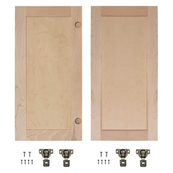 Maple Flat Panel Accessory Doors