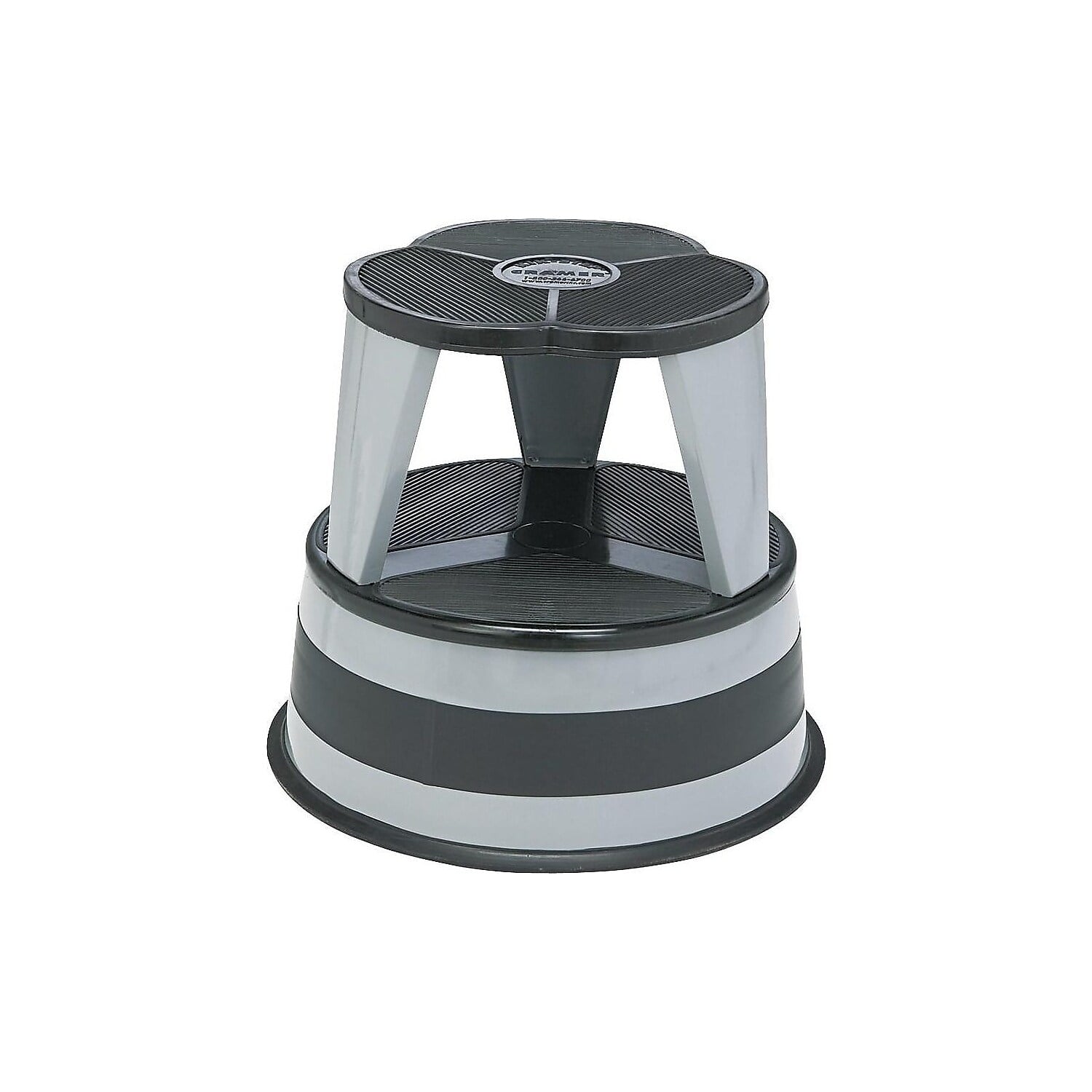 Cramer, Original All-steel Kik-Step Stool, 1 Each, Gray