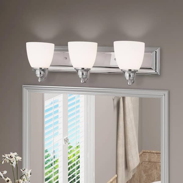 Springfield 3 Light Polished Chrome Bath Vanity