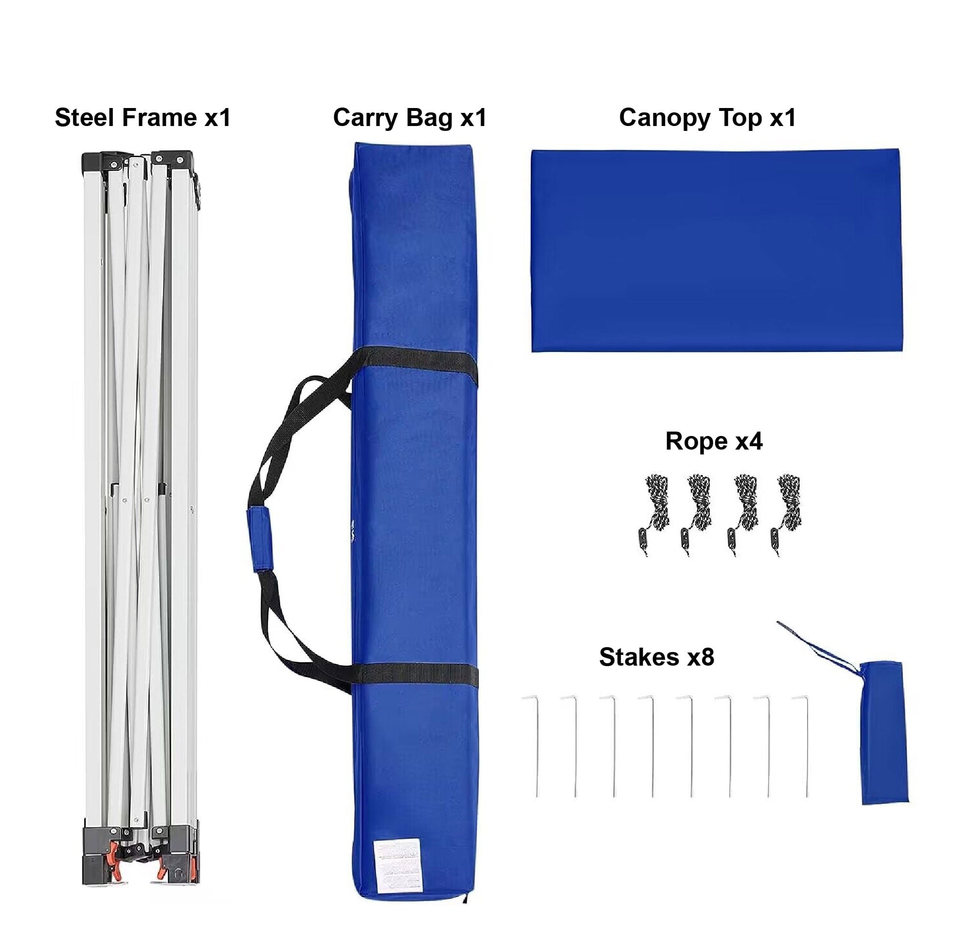 Ozark Trail Instant Slant Leg Canopy, Blue, 10 ft x 10 ft
