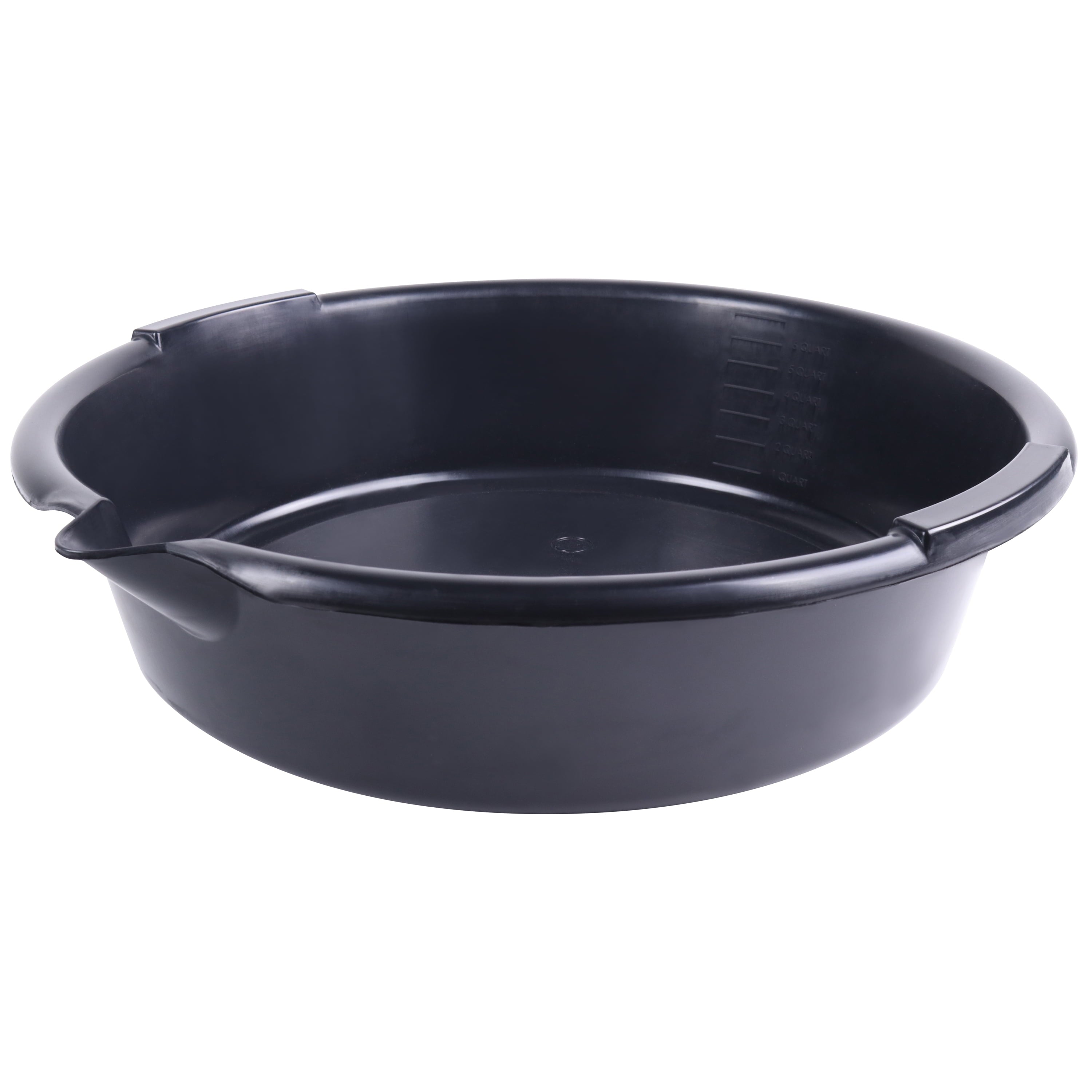 Hyper Tough Automotive 7-Quart Drain Pan, 7QDP-19-BLK, Black