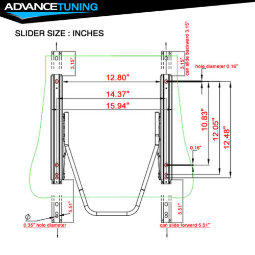 Reclinable Racing seat Left Drive + Dual slider Grey PU &Carbon Leather Back