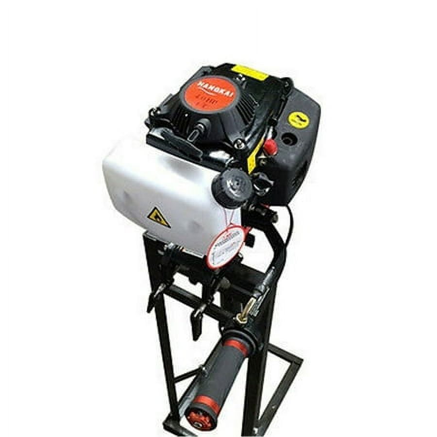 4 Stroke 4HP Outboard Motor Boat Engine, 52CC Heavy Duty Fishing Outboard Motor Boat Engine CDI Air Cooling, 400mm Short Shaft(4 Stroke 4HP,15.7inch Short Shaft)