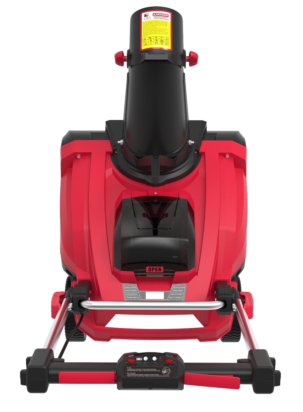 PowerSmart 21 in. Cordless 80 V Single Stage Snow Blower with 6.0 Ah Battery and Charger included, DB2801RB