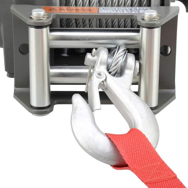 3000 Lb. 12 Volt DC Powered Electric ATV Winch with Roller Fairlead, Corded Remote, 40 ft. Cable