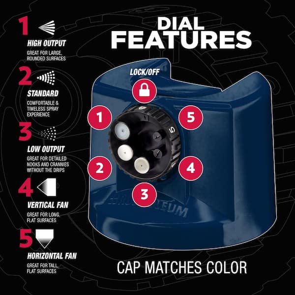 12 oz. Custom Spray 5-in-1 Gloss Navy Spray Paint