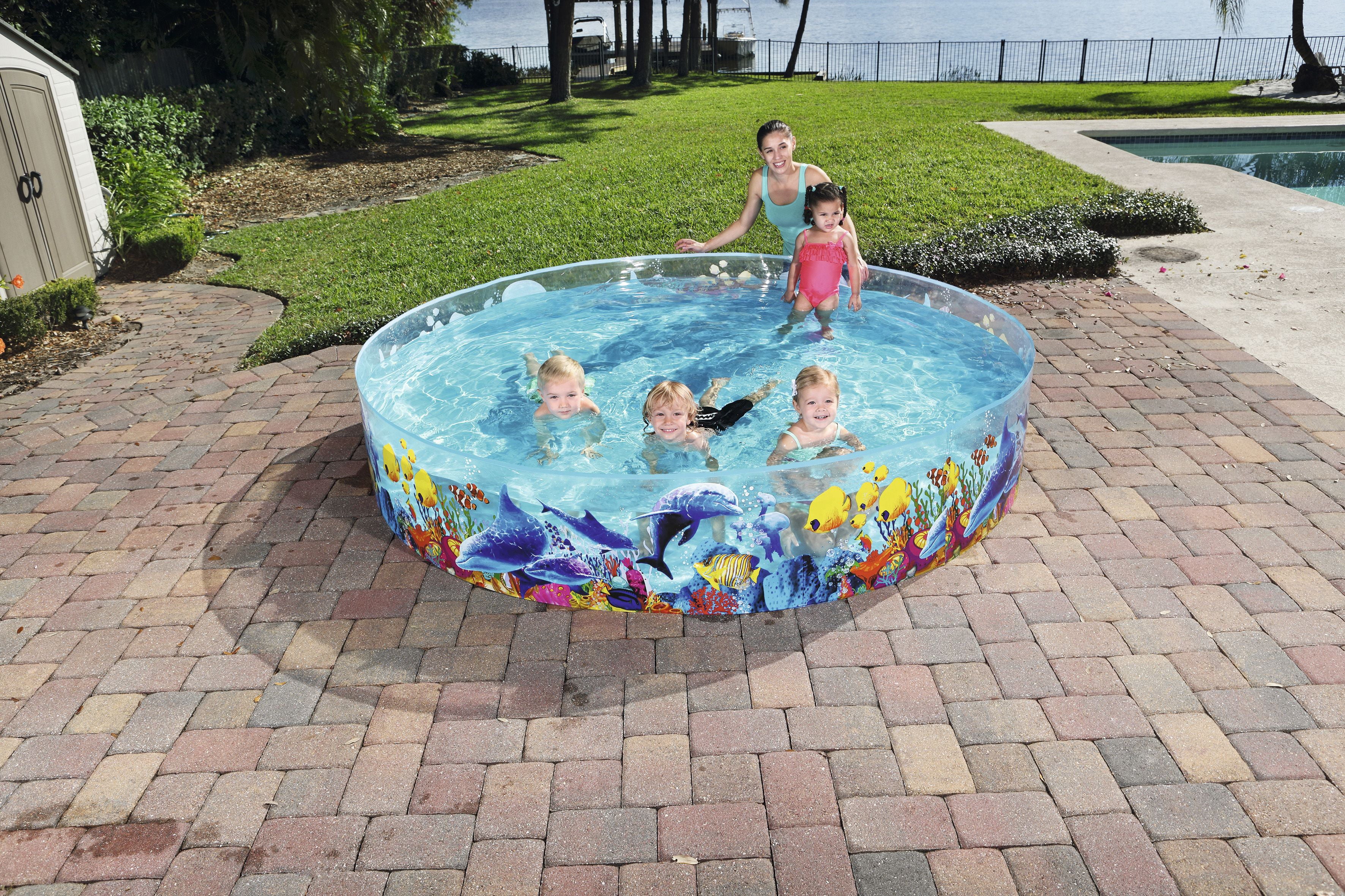 H2OGO! Fill-n-Fun Odyssey Kiddie Play Pool, 96