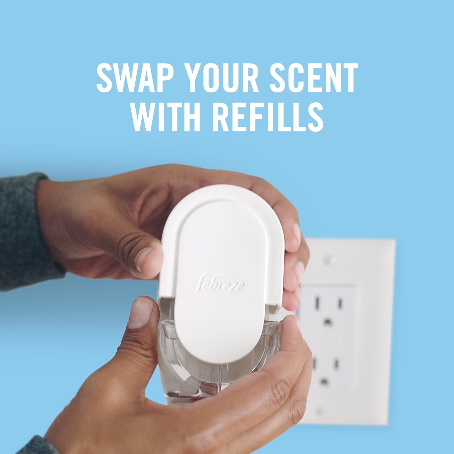 Febreze PLUG Air Freshener Cozy Campfire, .87 oz Oil Refill, 2 Count