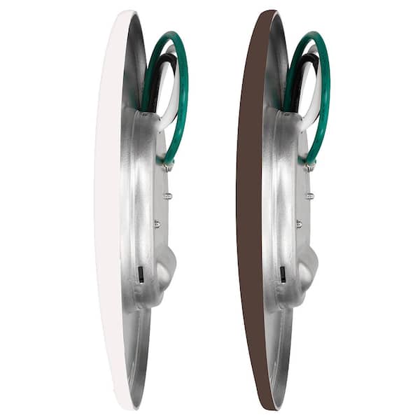 5 in. Mini Closet Light LED Flush Mount with White and Bronze Trims fits 3.5 in. 4 in. Junction Boxes 7-Watt (12-Pack)