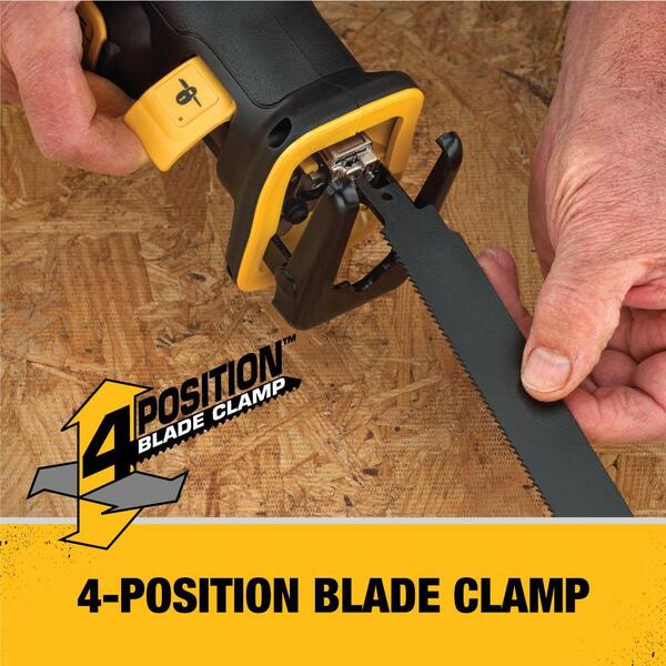 20V MAX XR Cordless Brushless Compact Reciprocating Saw, (2) 20V MAX XR Premium Lithium-Ion 5.0Ah Batteries, and Charger