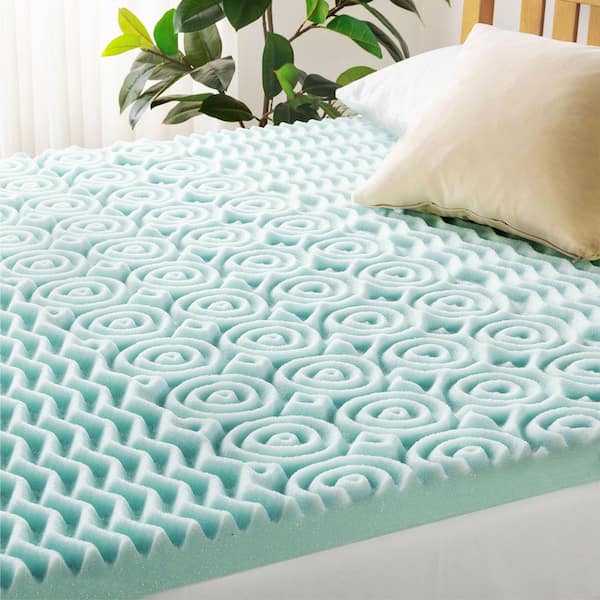 4 in. Queen Cooling Gel 5-Zone Memory Foam Mattress Topper