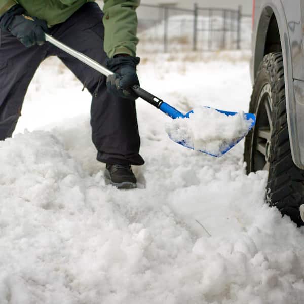 40 in. Ultra-Compact Telescopic Folding Snow Shovel