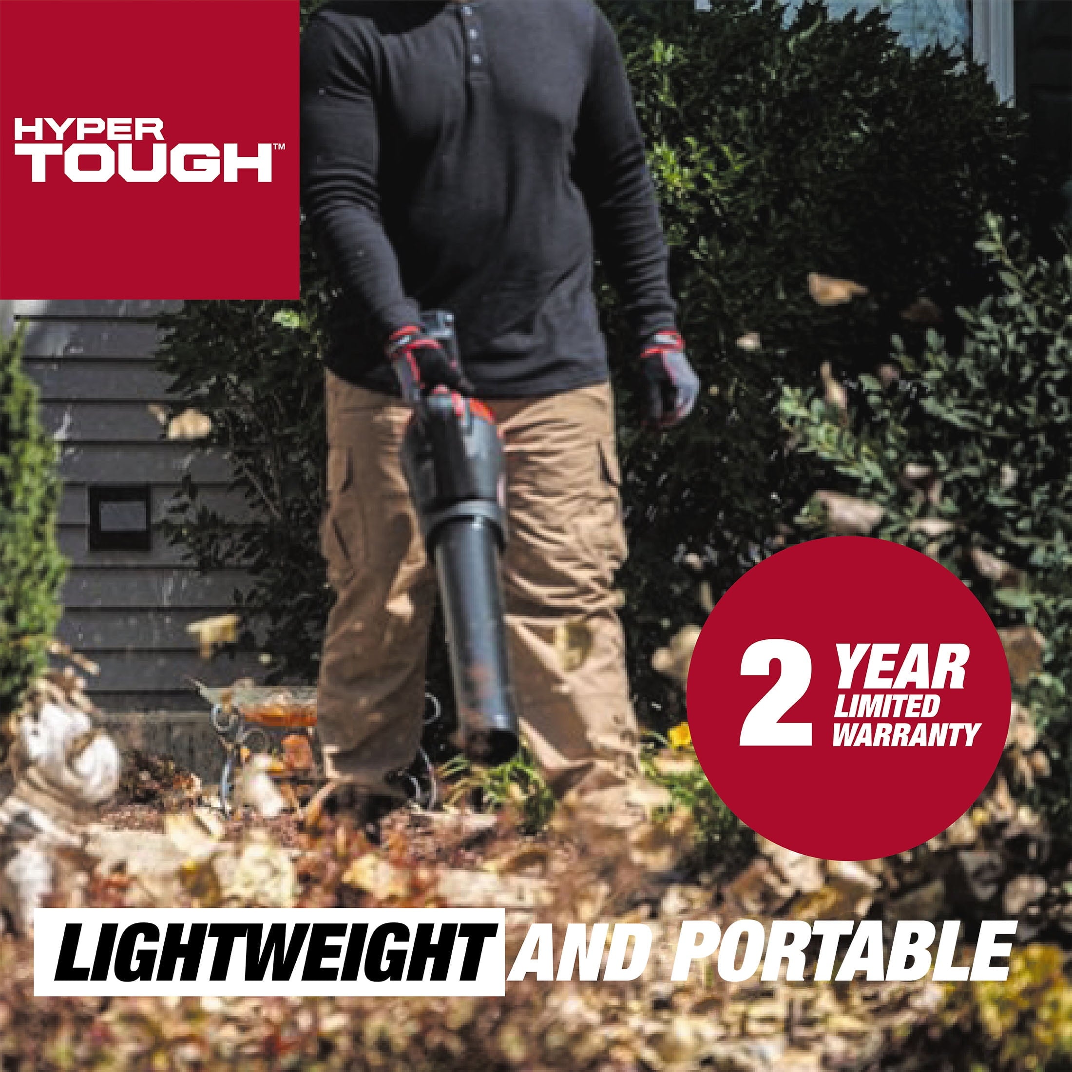 Hyper Tough 20V Max 110 mph 420 Cfm 4.0Ah Brushless Handheld Battery Blower, HT22-401-03-01