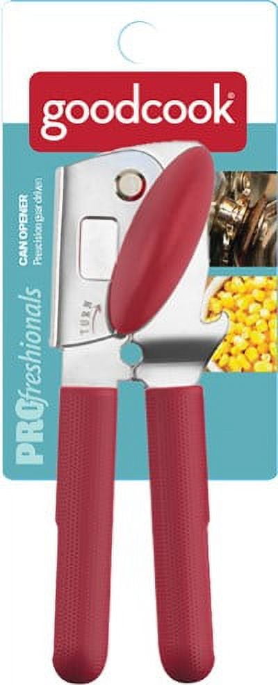 GoodCook PROfreshionals Stainless Steel Manual Can Opener, Red