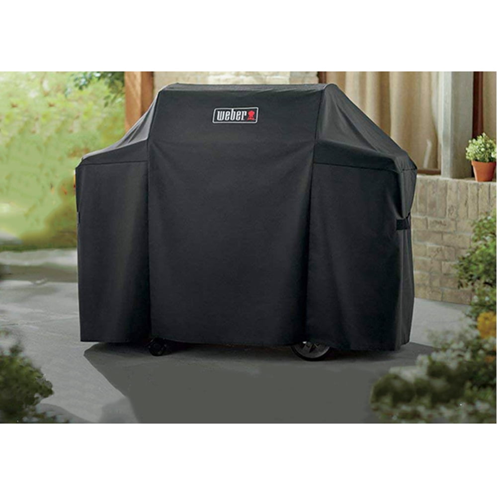 Weber Genesis II 300 Series  Grill Cover, Heavy Duty and Waterproof, Fits Grill Widths Up To 58 Inches
