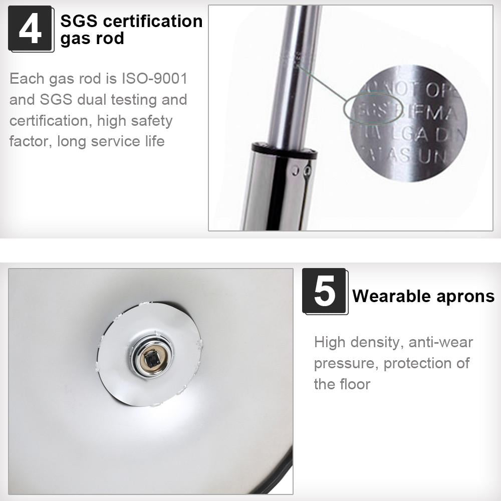 Topeakmart 27.5”- 36” Height Adjustable Modern Pub Table with 360° Swivel MDF Top, Black