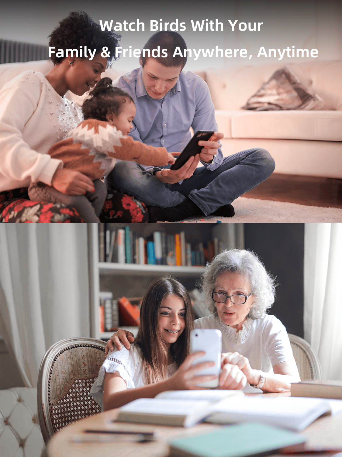 Bird Feeder with Camera,YBLOC Bird House,AI Smart Bird Feeder,Camera 1080P HD Video,AI Identify Bird,Wifi ,Blue