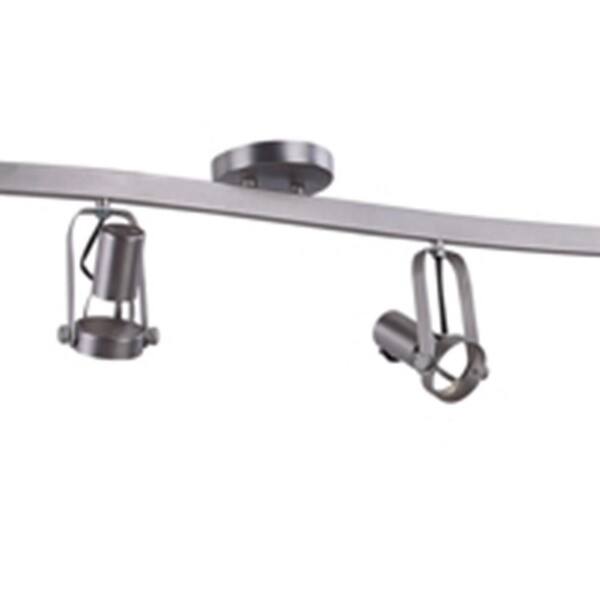 36 in. 4-Light Brushed Nickel Track Lighting Kit