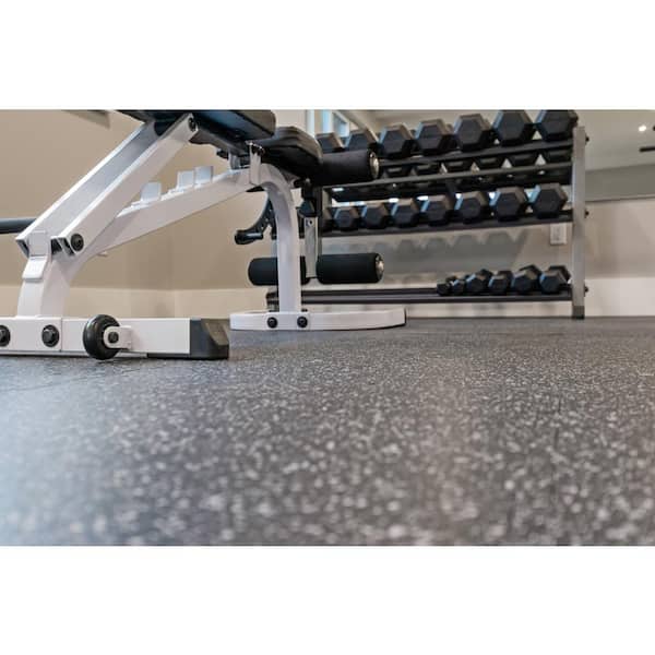 Pro Series Grey-DDG 6 mm 24 in. W x 24 in. L Interlocking Rubber Tile Box of 10 (40 sq. ft.)