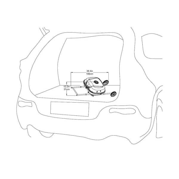 Portable Charcoal Grill in Red with Charcoal Tray and Grate