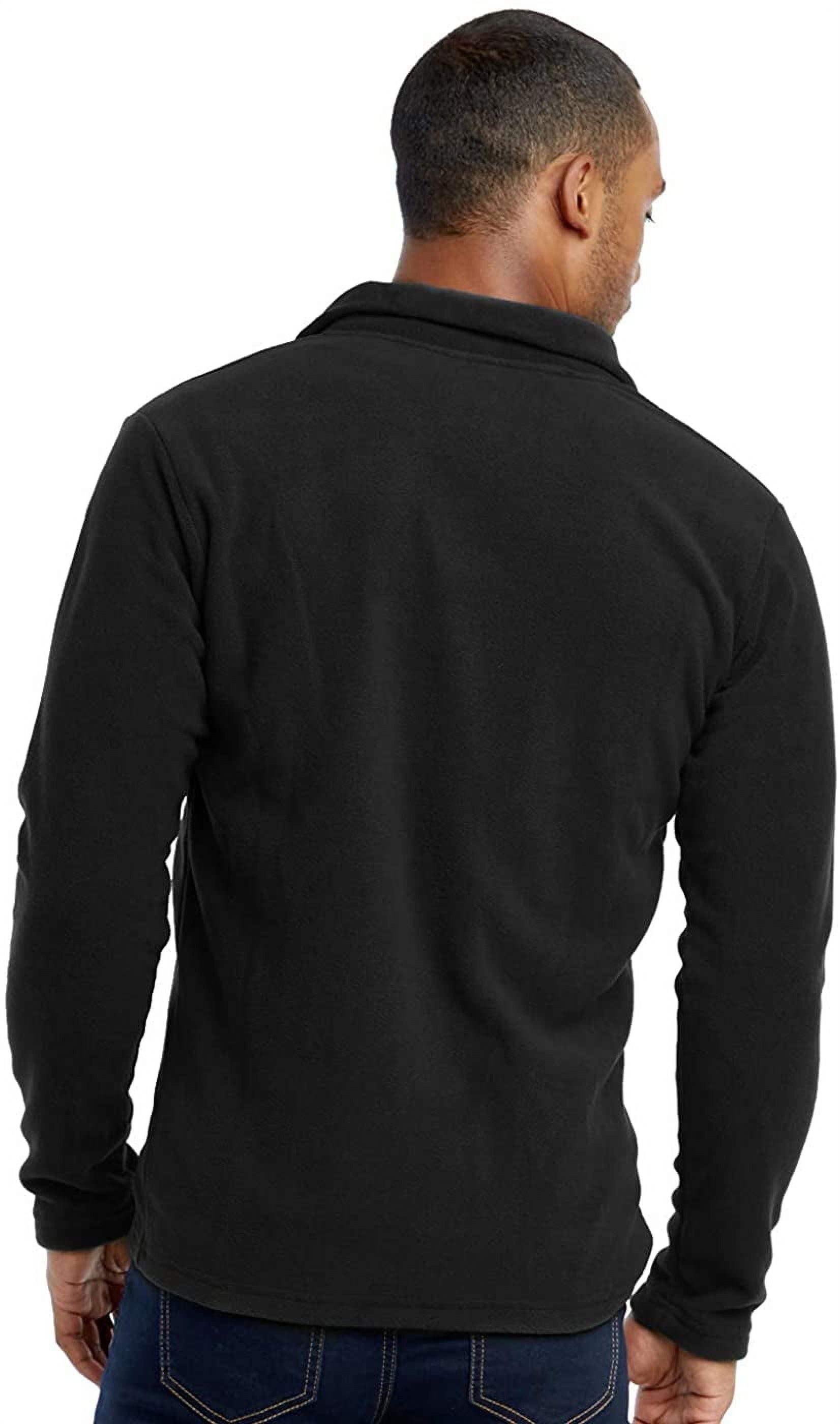 Knocker Men's Soft Fleece Full Zip Up Mid-Weight Winter Warm Sweater Jacket