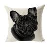 Pug Pillows Decorative Throw Pillows Cute Method Fight Dog Animal Series Linen Hold Pillowcase Home Sofa Cushion Back Pillow Aging Pillowcase