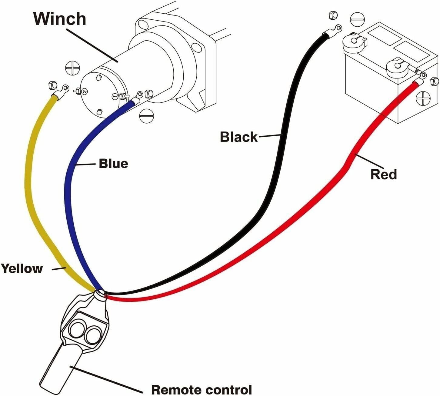 X-BULL Electric Winch 12V 2500LBS/1134KGS Steel Cable Wireless ATV UTV 4WD Boat