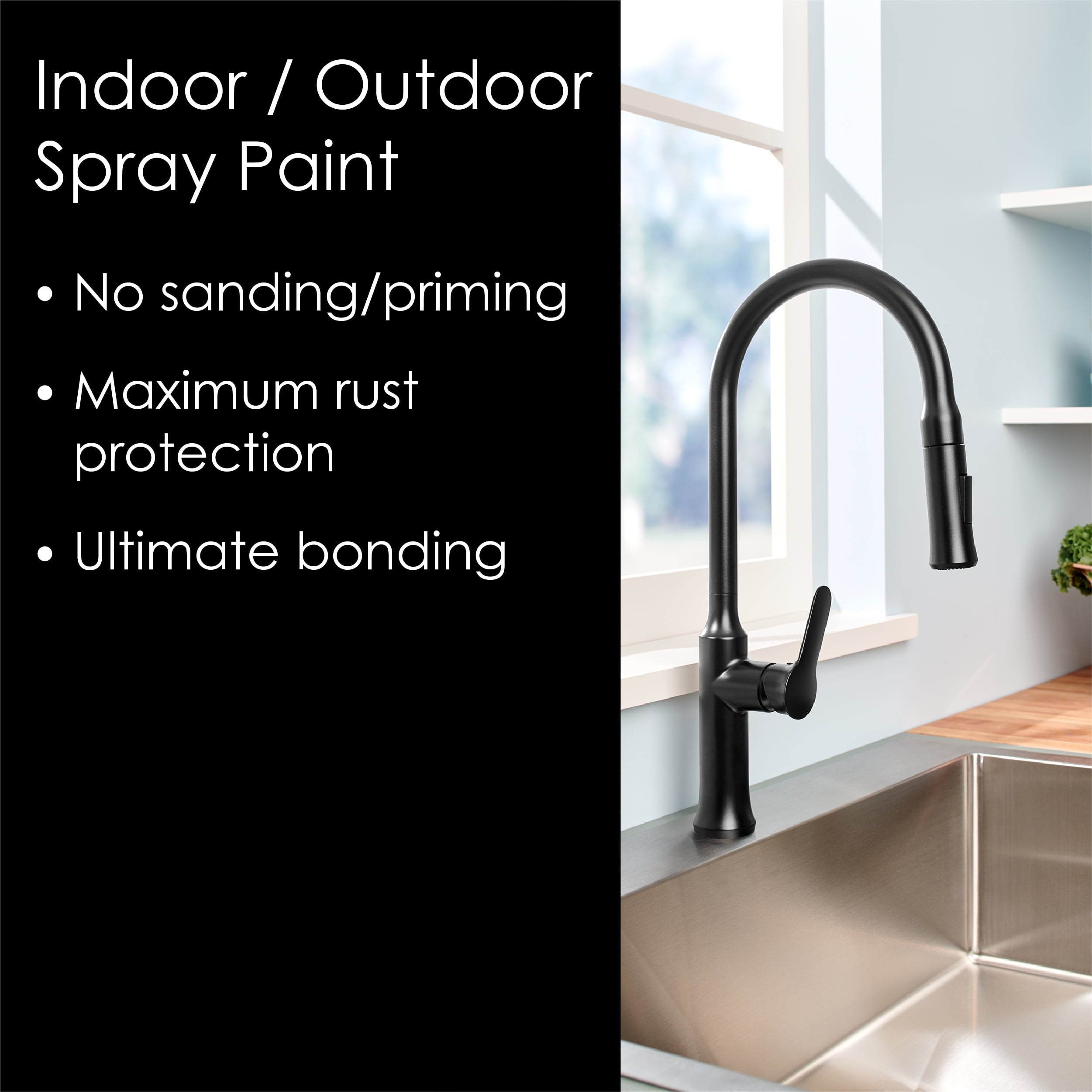 Krylon K02754007 Krylon Fusion All-In-One Black Matte 12 oz Spray Paint, Multi-Surface, (1 Piece, 1 Pack)