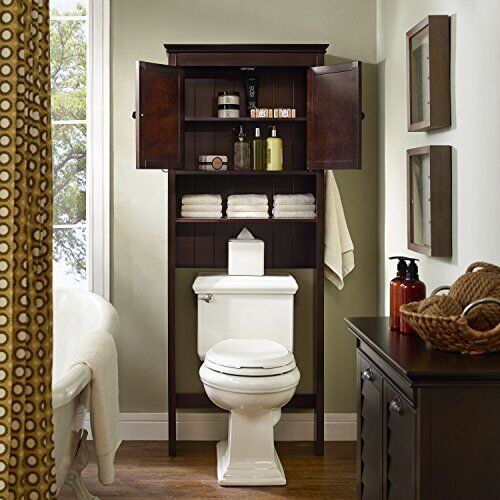 Lydia Space Saver Bathroom Cabinet Espresso