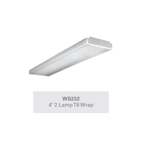 2-Light 4 ft. White Wraparound Light