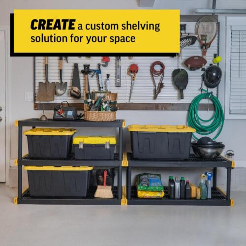 Project Source Commander Plastic Heavy Duty 5-Tier Utility Shelving Unit (48-in