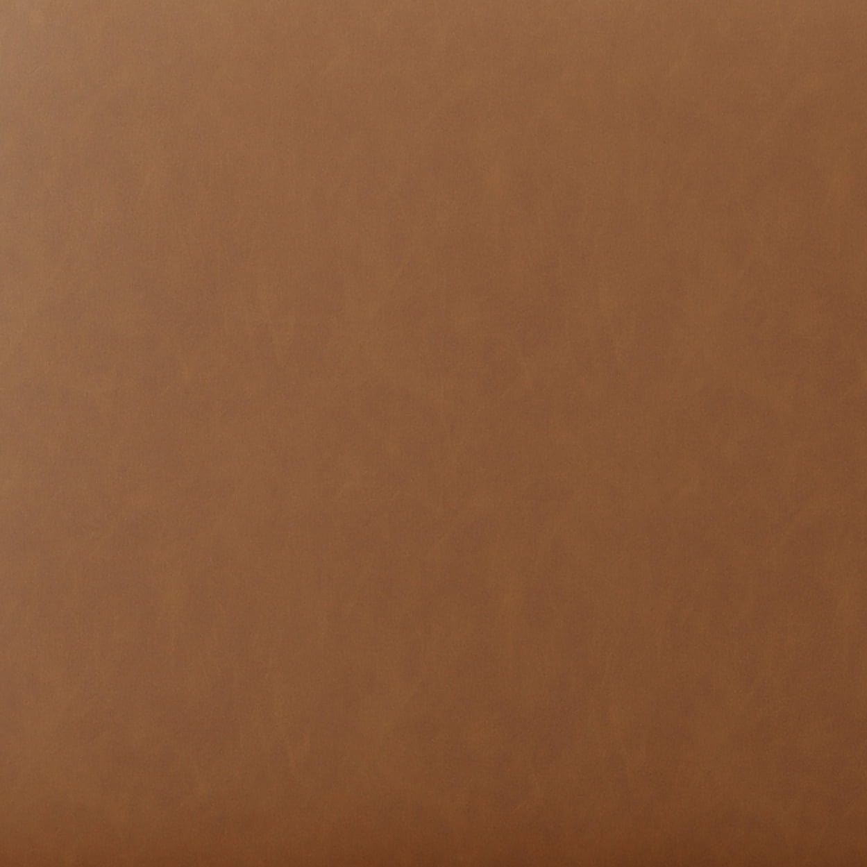 Lifestyle Solutions Warren Round Ottoman, Brown Faux Leather