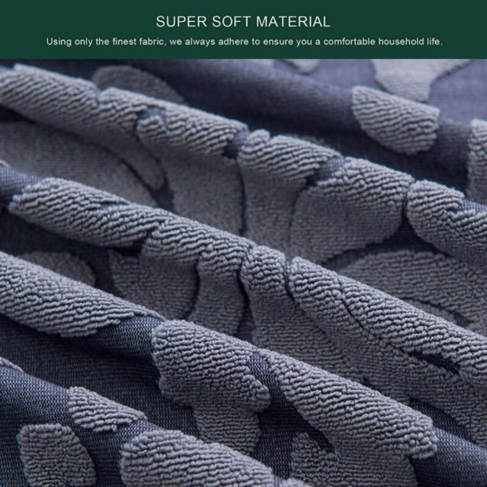 CHUN YI 1-Piece Jacquard Damask Stretch Sofa Cover Slipcover Couch Cover (Chair, Grayish Blue)