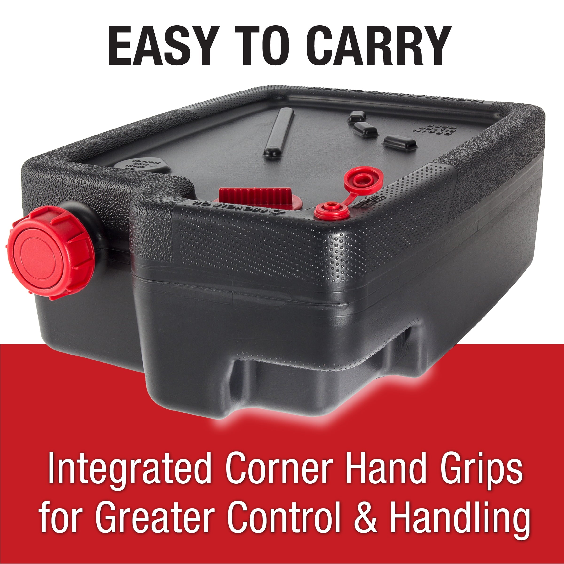 Hyper Tough 10 Quart Automotive Drain Pan Container, 420013HTMI, Black