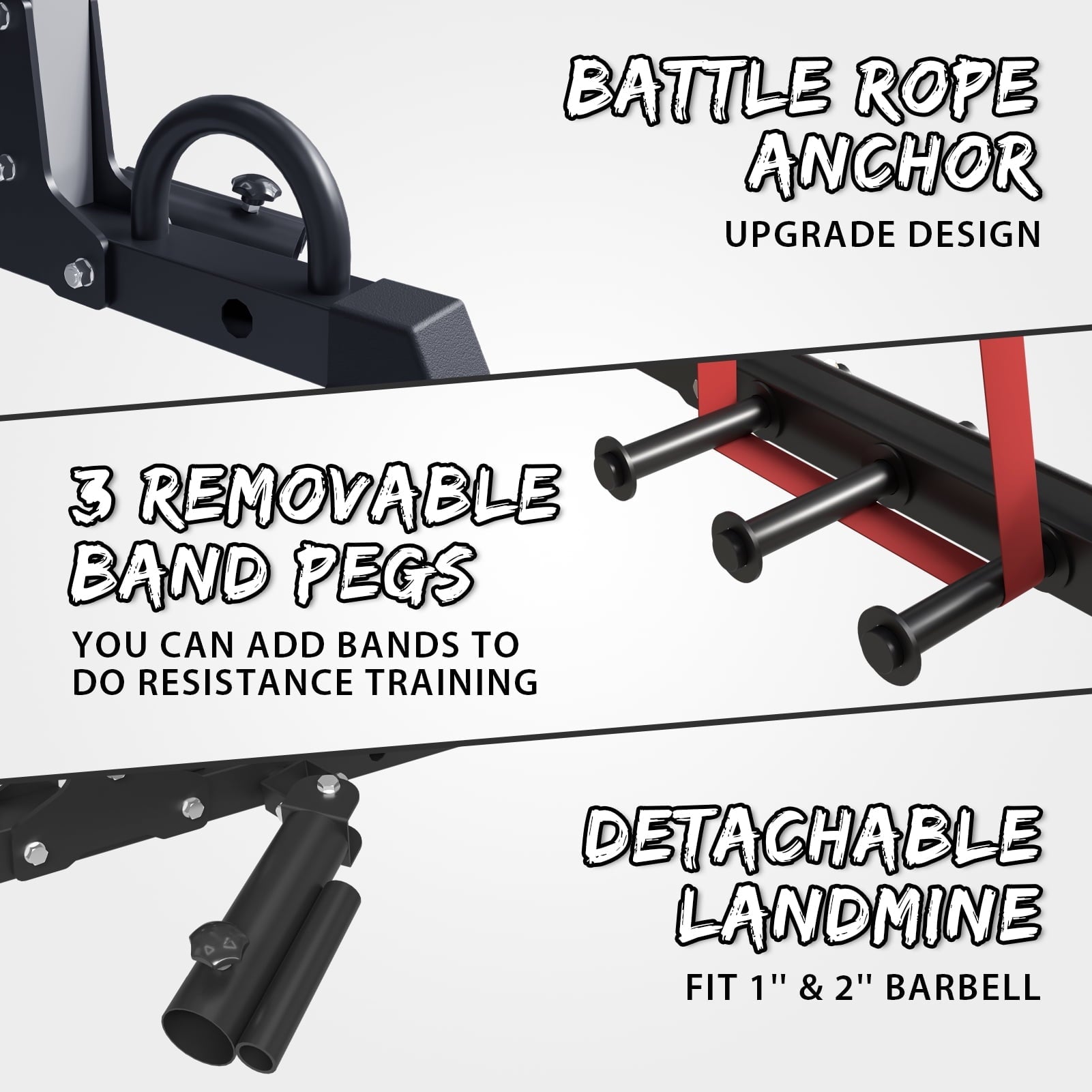 Mikolo Power Rack Cage, 1500 lbs Weight Rack with Cable Crossover Machine,Multi-Function Squat Rack with J Hooks,Dip Bars and Landmine for Home Gym (Silver)