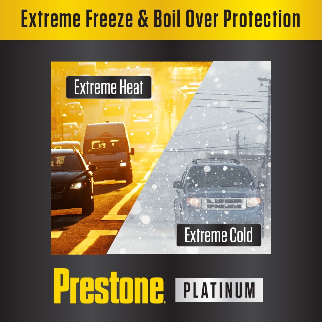 Prestone Platinum Univ Antifreeze+Coolant; 15yr/350k Mi, 1G - Ready to Use 50/50