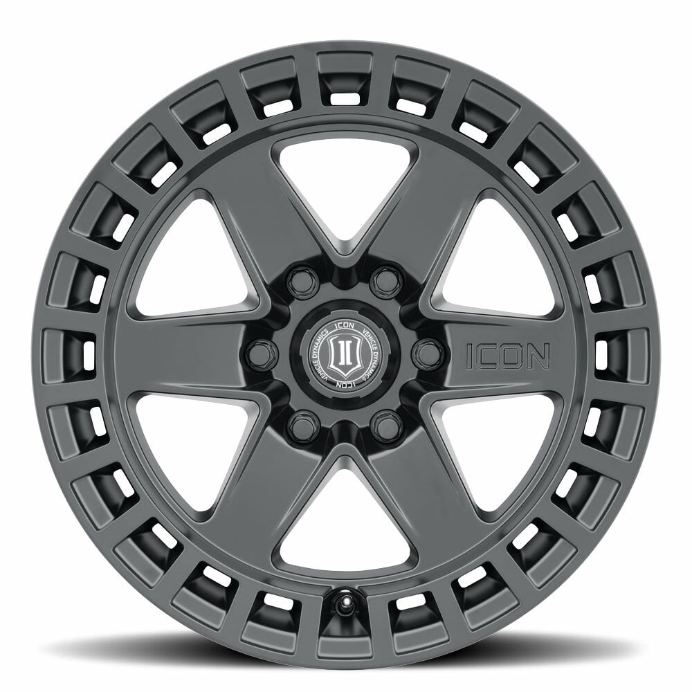 ICON ALLOYS RAIDER SAT BLK - 17 X 8.5 / 6 X 120 / 0 MM / 4.75